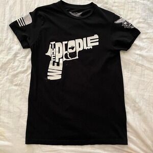 We The People Black and White Gun Graphic Tee Shirt We The People Holsters Small